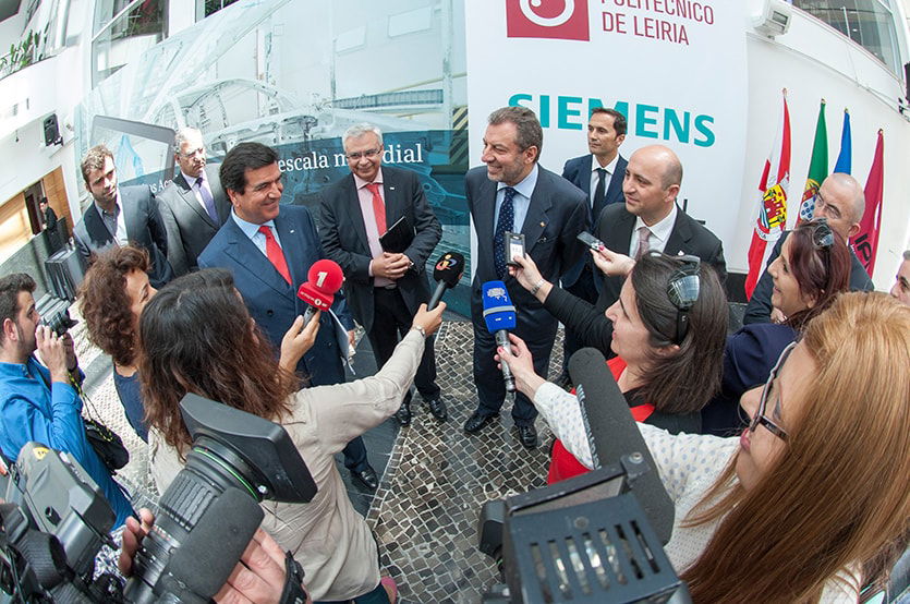 Einweihung der Siemens Akademie im Polytechnischen Institut von Leiria.