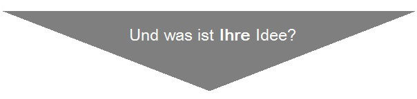 Wir freuen uns auch auf Ihren Impuls, Idee oder Meinung! Schreiben Sie hier Ihre "Idee für Deutschland"