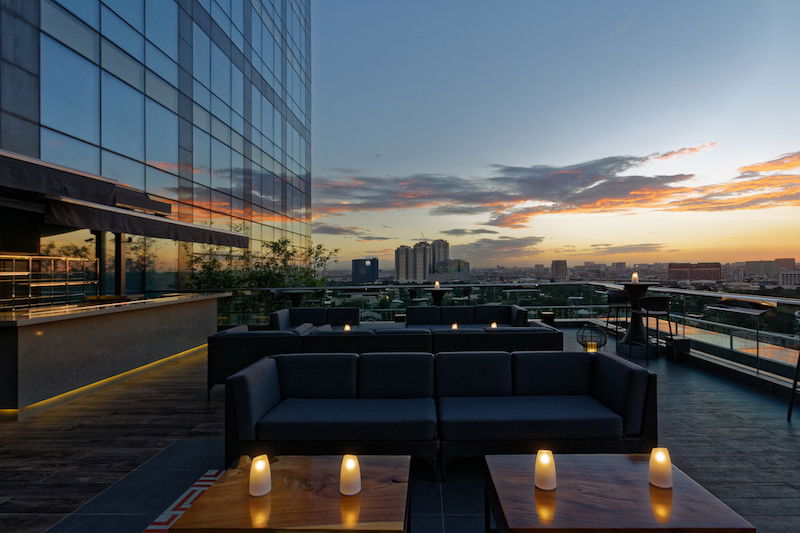 Mireio Terrace at Sunset