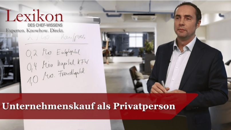 Unternehmenskauf als Privatperson